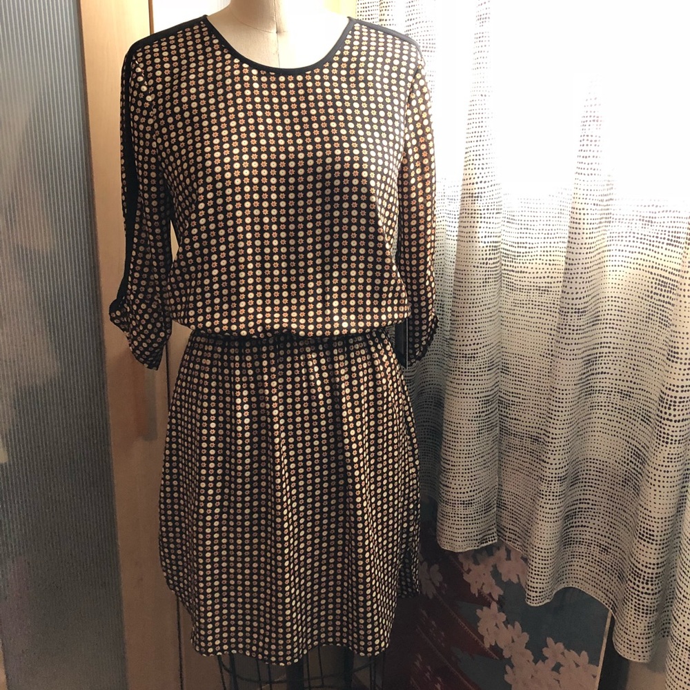 Daniel Rainn Ditsy Print 3/4 sleeve Dress